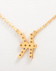 Archer Initial Diamond Necklace K18 (YG) 1.3g 0.06 FULL