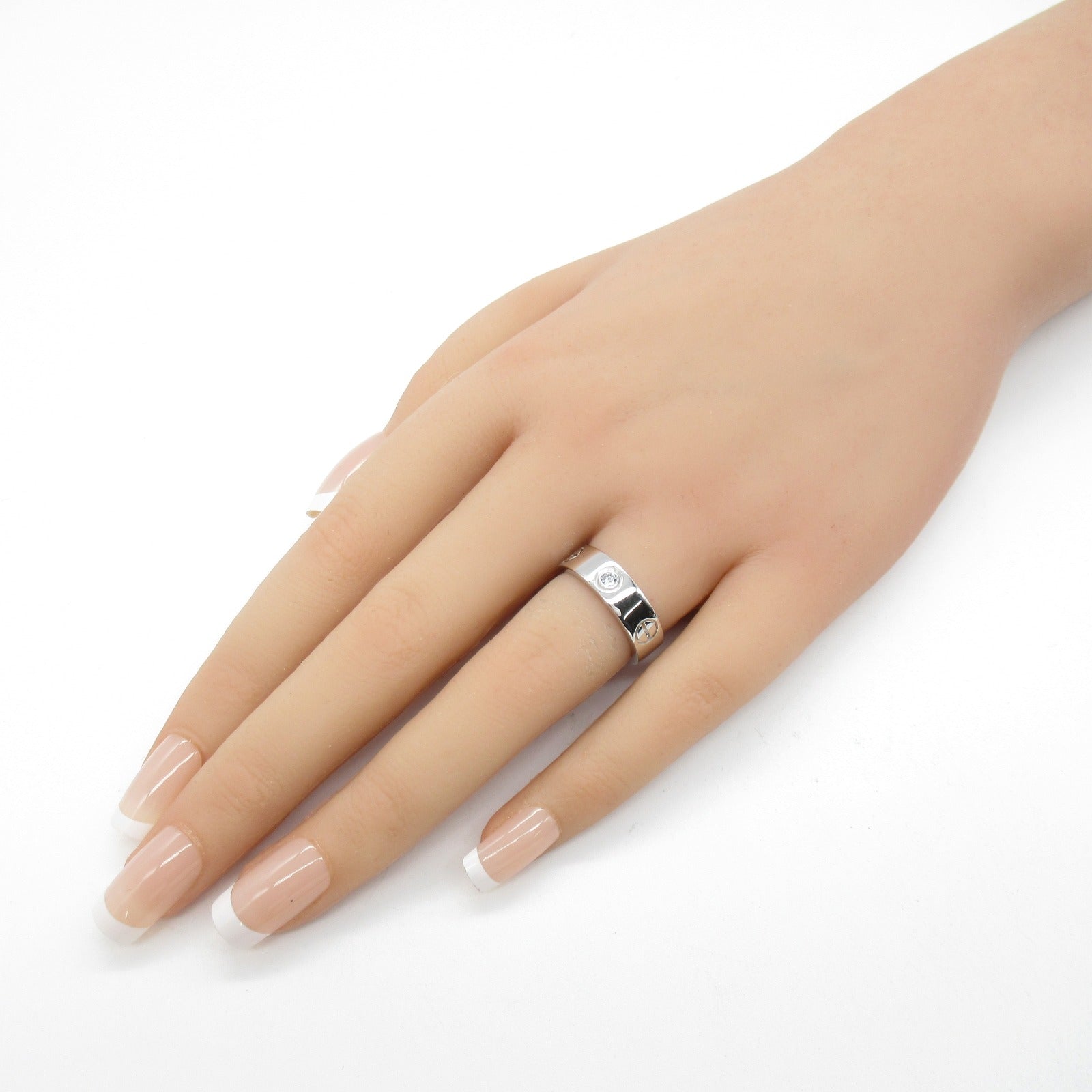 Cartier Cartier 3P Diamond Ring Ring Ring Ring Jewelry K18WG (White G) Diamond  Cleaner