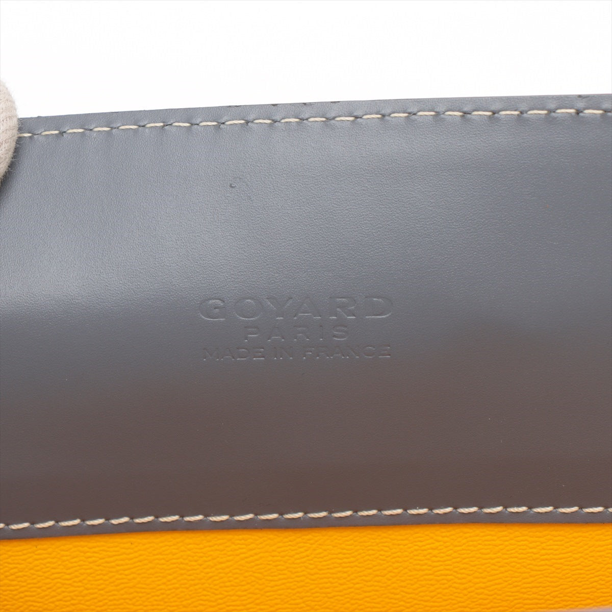 Goyar Single PVC Leather Briefcase Grey