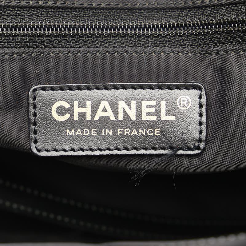 Chanel  Loveel Line Coco Tote Bag Black Nylon Leather  CHANEL
