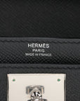 Hermes Kelly Depeche 25 Epsom Black Silver G  2020