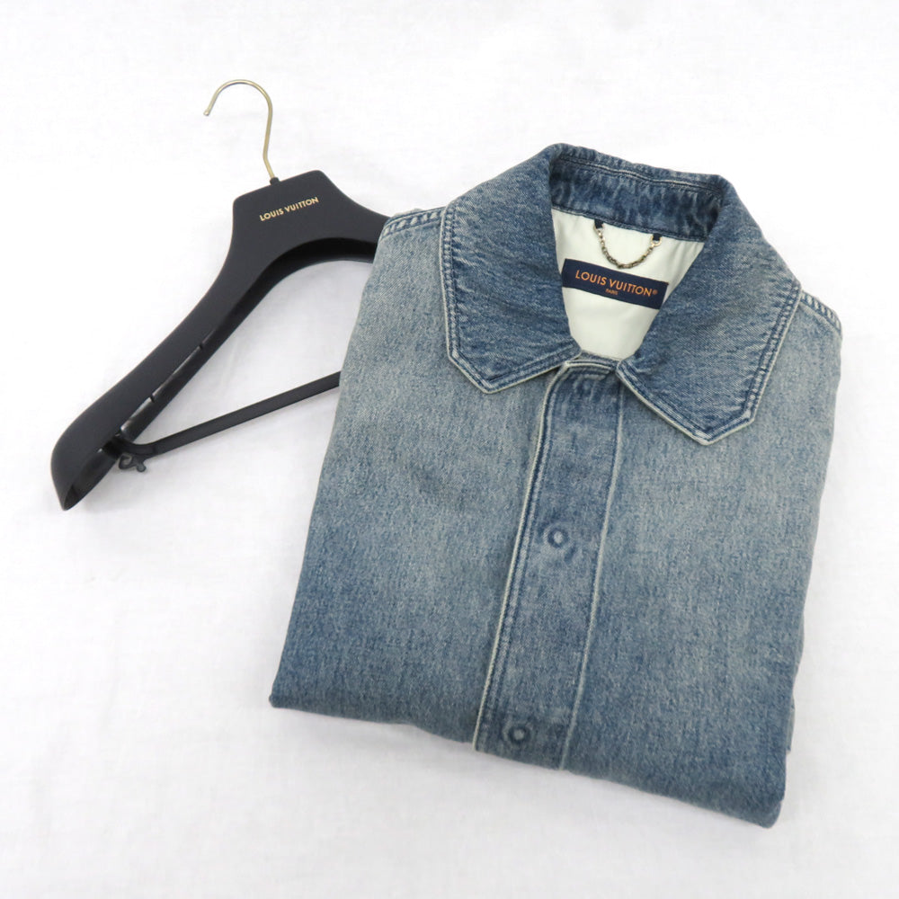 Louis Vuitton Short Sleeve Denim Workwear Monogram  y 1ABLDF XS Size  Clothes Apparel Fashion Fine s