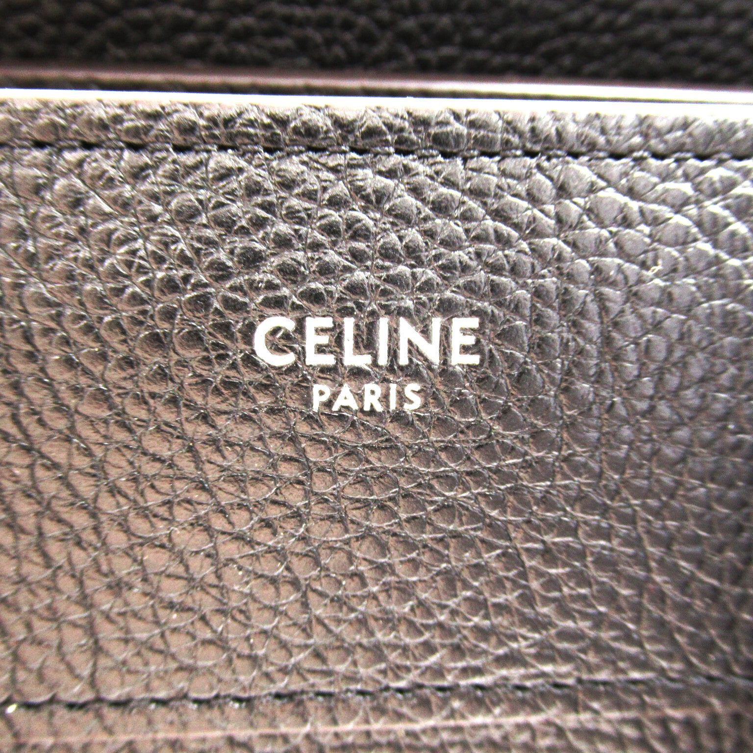 Celine Luggage Micro Tote Bag Leather Black 167793DRU