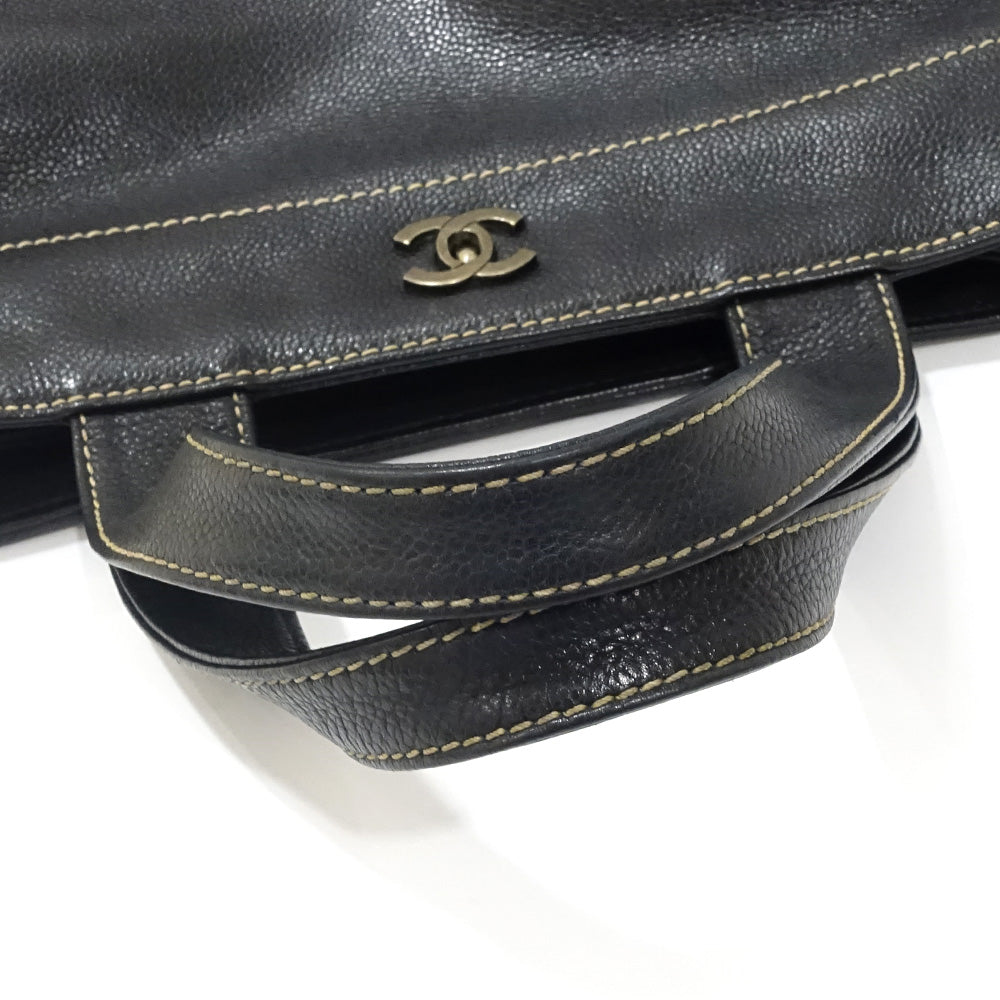Chanel 2WAY Handbag Black Caviar S Silver G  CocoMark