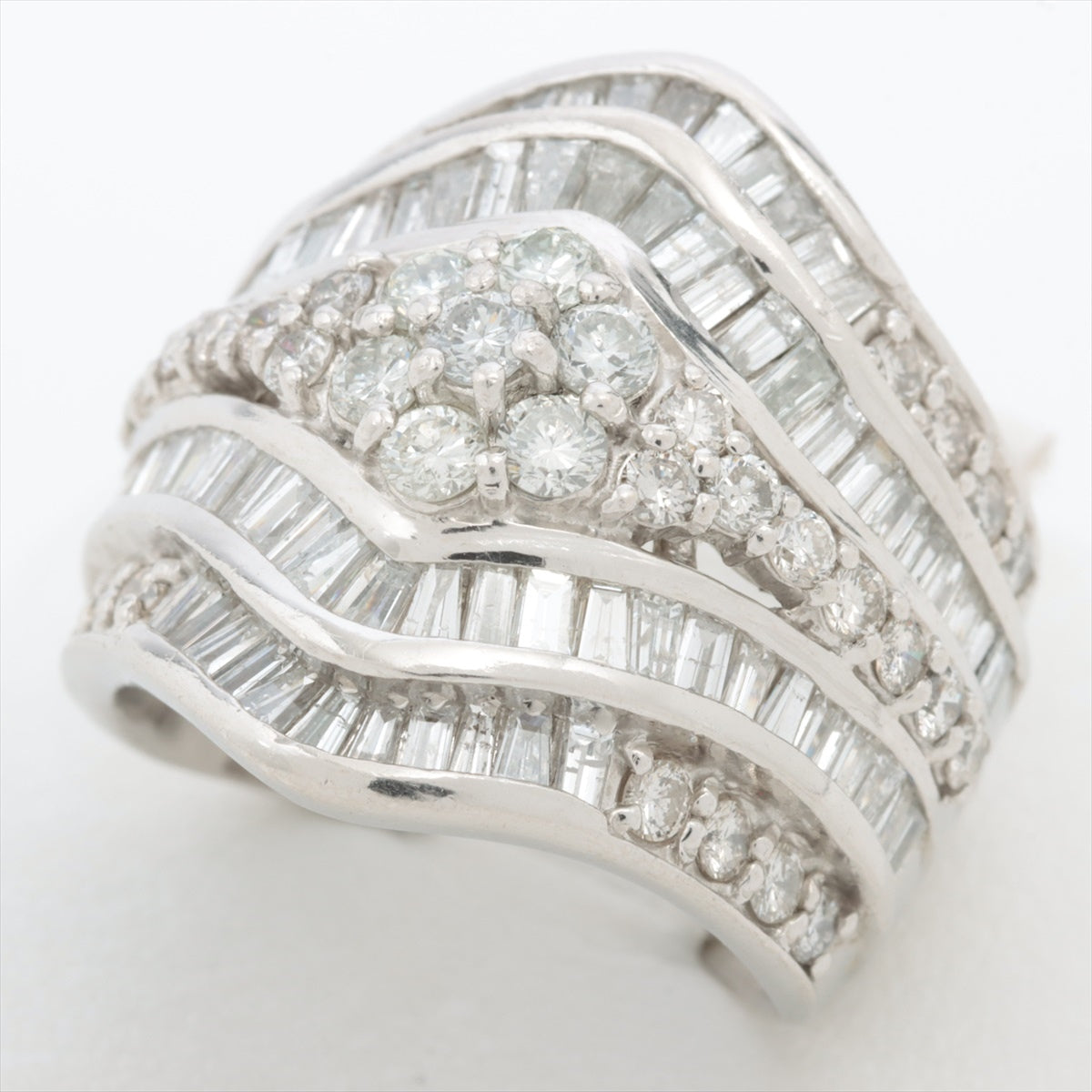 Diamond Ring Pt900 17.7g 300 N