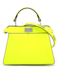 Fendi x Mark Jacobs Peacebu Icy Yu Mini Leather 2WAY Handbag Yellow 8BN335