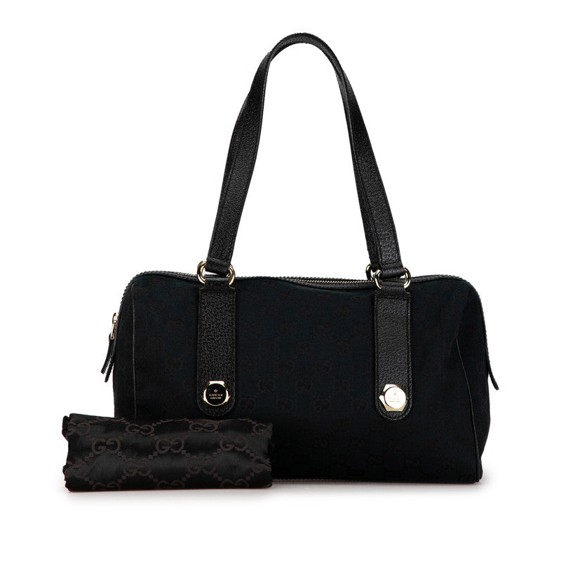 Gucci GG canvas handbag 152457 Black canvas ladies Gucci