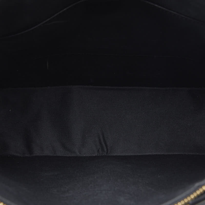 Celine Macadame Tote Bag Black Brown PVC Leather  Celine