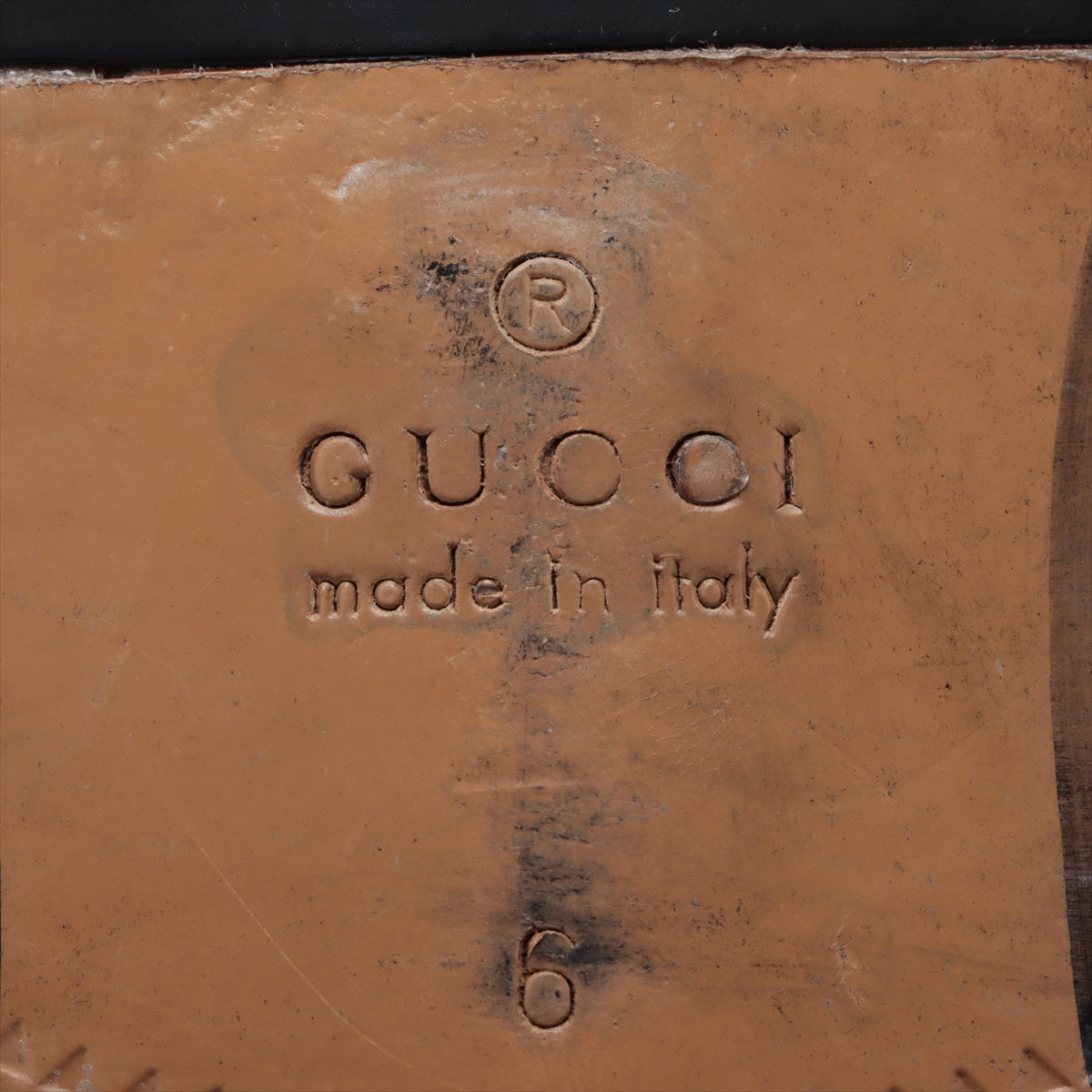 Gucci GG Marmont Leather Dress Shoes 6 Men Black 643621