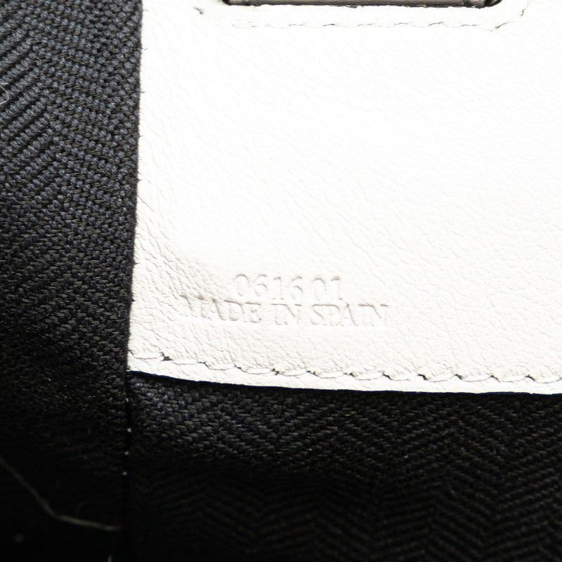 Loewe Anagram Hammock Medium Handbag Shoulder Bag 2WAY White Leather  LOEWE