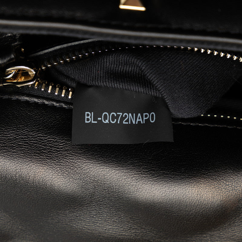 Valentino Candy Stones Close Chain Shoulder Bag Black Leather  Valentino