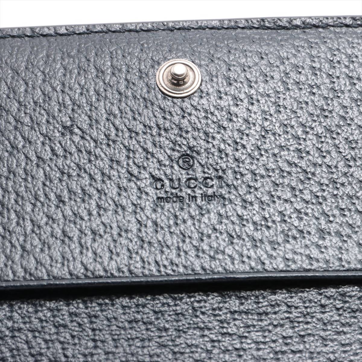 Gucci GG Supreme PVC Leather Card Case Navy 763286 EVA