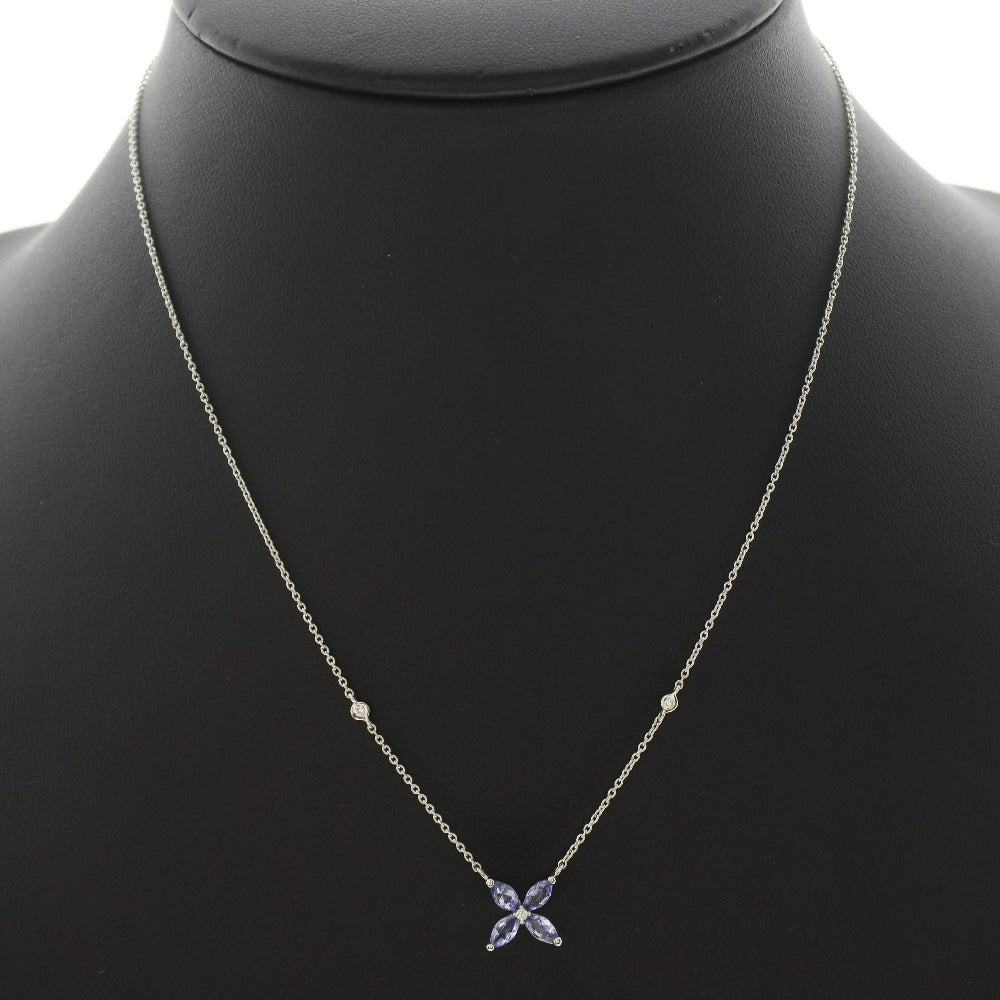 VANDOME Cross Necklace Pt Platinum  Amestist × Diamond Cross  SA  Pt Cross Collar