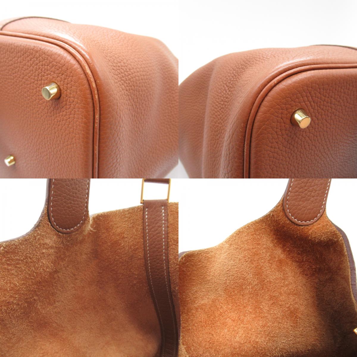 Hermes Picotin Lock GM G Handbag Bag   Clemence  Brown