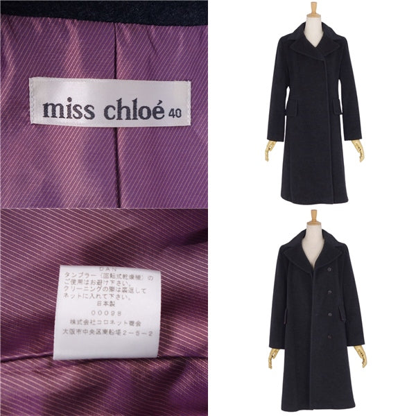 Vint Miss Chloe Miss Chloe Longcoat Angola Wool   40 (M equivalent) Dark Gr