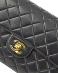 Chanel Black Lambskin Small Double Sided Classic Flap Bag