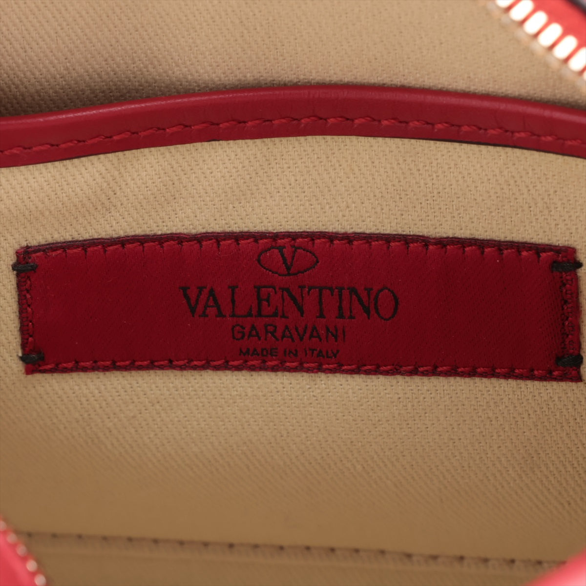 Valentino Garavani Lockstars Leather x Stalls Shoulder Bag Red Dove