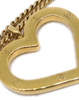 Chanel Heart Gold Chain Pendant Necklace 04P