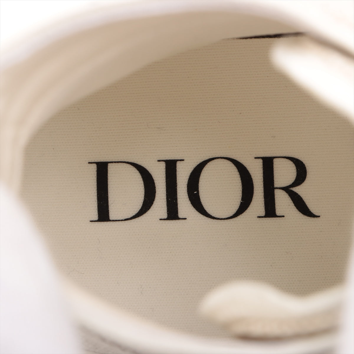 Dior Fabric High-Cut Sneaker 40 Men Beige LS1121