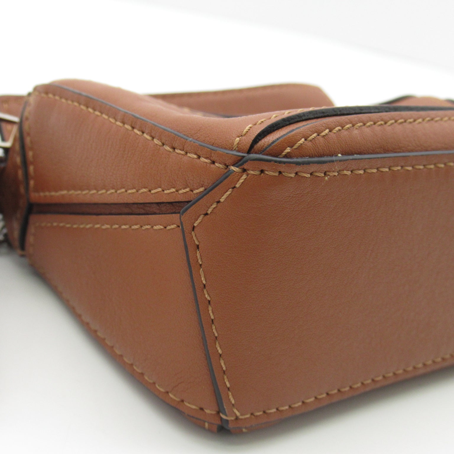 Loewe Puzzle Bag Mini Shoulder Bag Leather  Brown