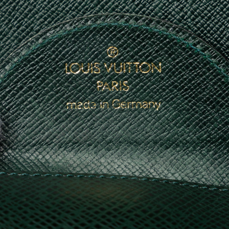 Louis Vuitton Taiga Portemoney Cube Coin Case M30374 Epi Green Leather Men Louis Vuitton