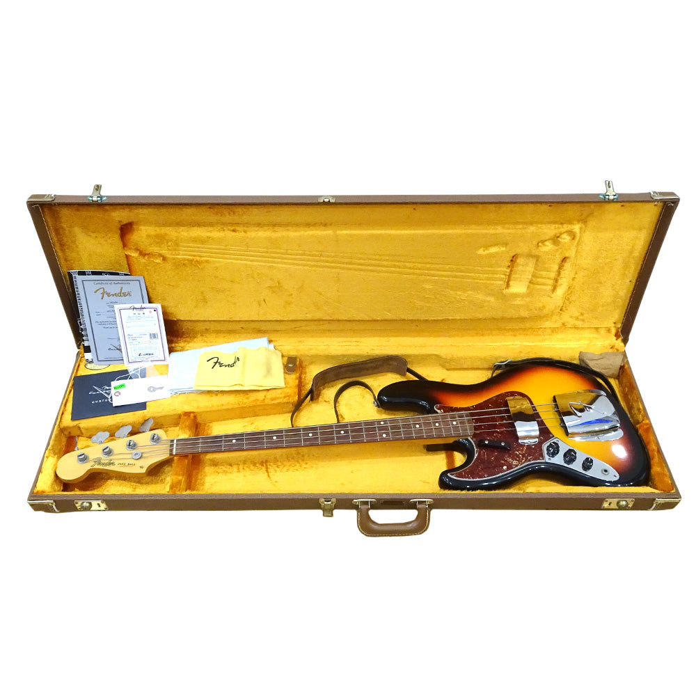 Fender Custom  1962 Jazz Bass NOS Jazz Base TBC 62 NJB 3TS LH Hard Case