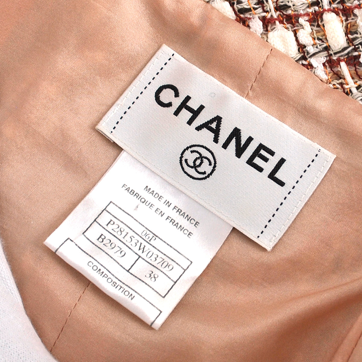 Chanel 2006 Spring panelled tweed dress 