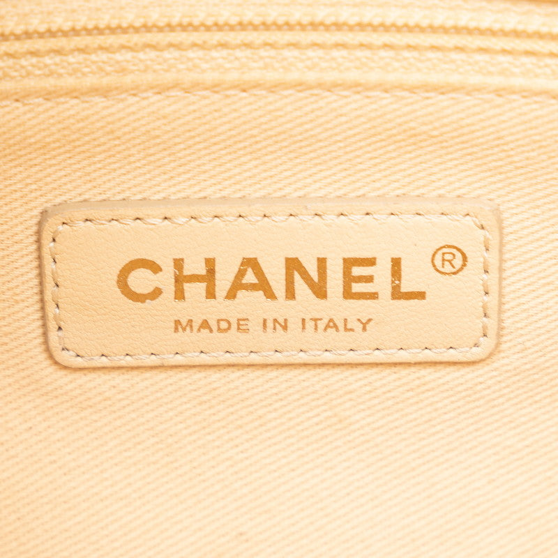 Chanel Matrases Coco Shoulder Bag White Brown Matt Caviar S  Chanel