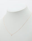 Agat diamond necklace K18 (YG) 0.8g 0.05 E