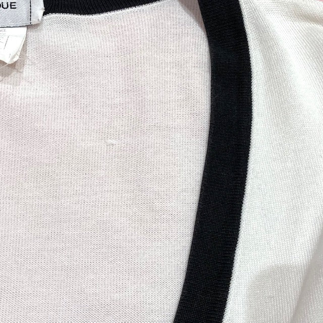 Chanel 1996 Spring CC-buttons V-neck cotton cardigan 