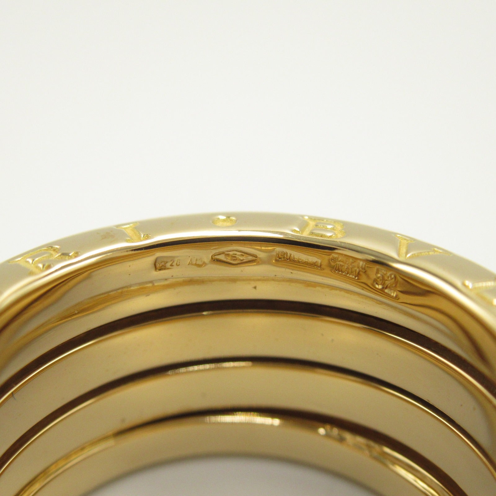 Bulgari BVLGARI B-zero1 Beezero One Ring 4 Band Ring Ring Ring Jewelry K18 (Yellow G)  Gold