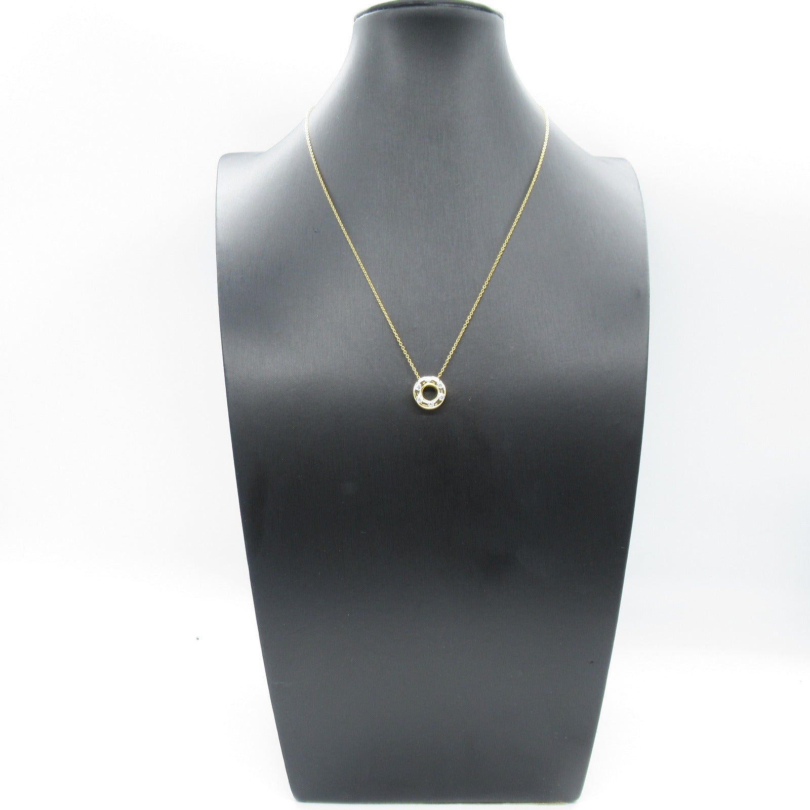 Tiffany TIFFANY&amp;CO K18 (Yellow G) Pt950 Platinum Diamond  Close Necklace K18