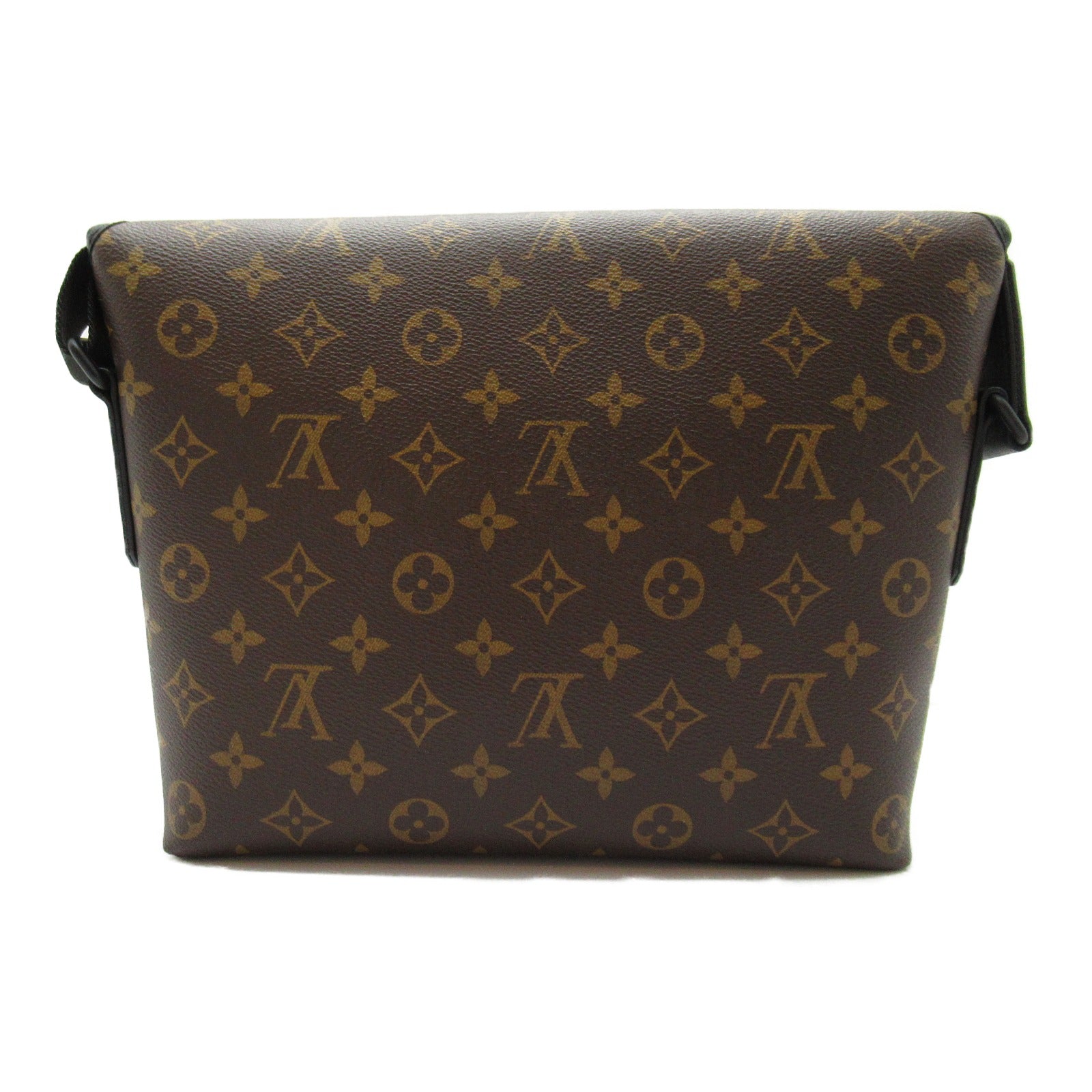 Louis Vuitton Louis Vuitton Magnetic Messenger Shoulder Bag PVC Coated Canvas Monogram Makassar Men Brown M45557