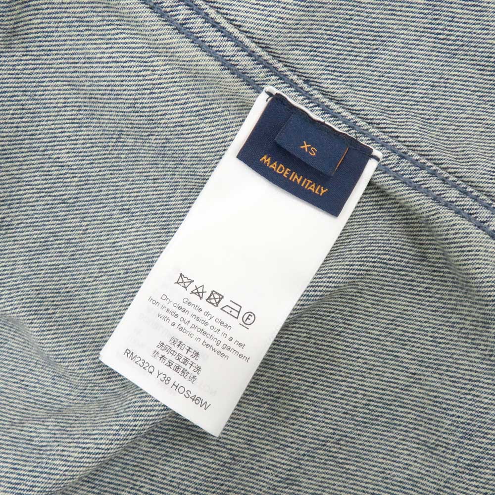 Louis Vuitton Short Sleeve Denim Workwear Monogram  y 1ABLDF XS Size  Clothes Apparel Fashion Fine s