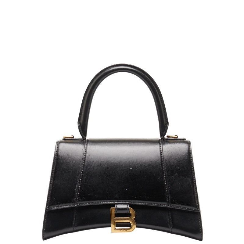 Balenciaga Auverglas Mall Handbag 2WAY 593546 Black G Leather  BALENCIAGA