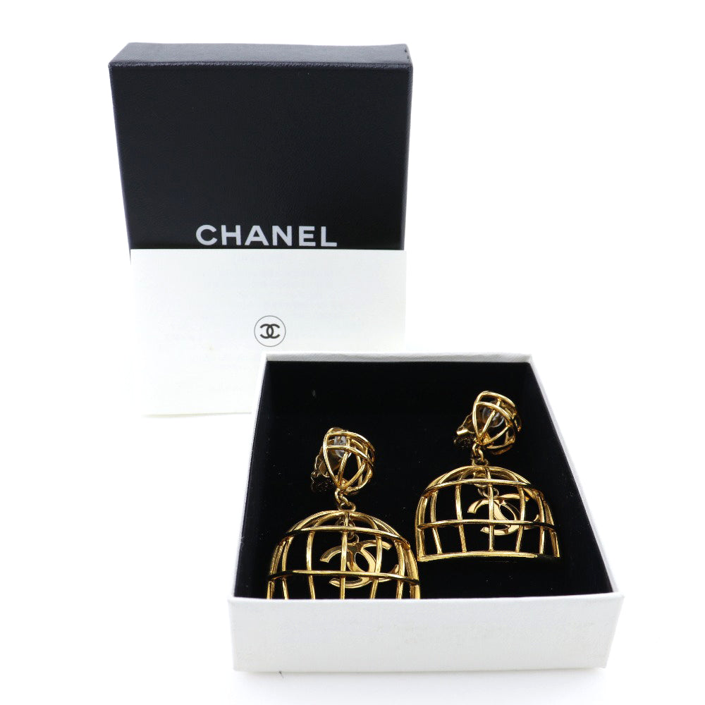 CHANEL Bird C Earring G  French made 1993 93P  31.9g Bird cage
