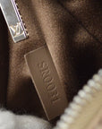 Louis Vuitton 2001 Beige Monogram Satin Little Boulogne Handbag M92143