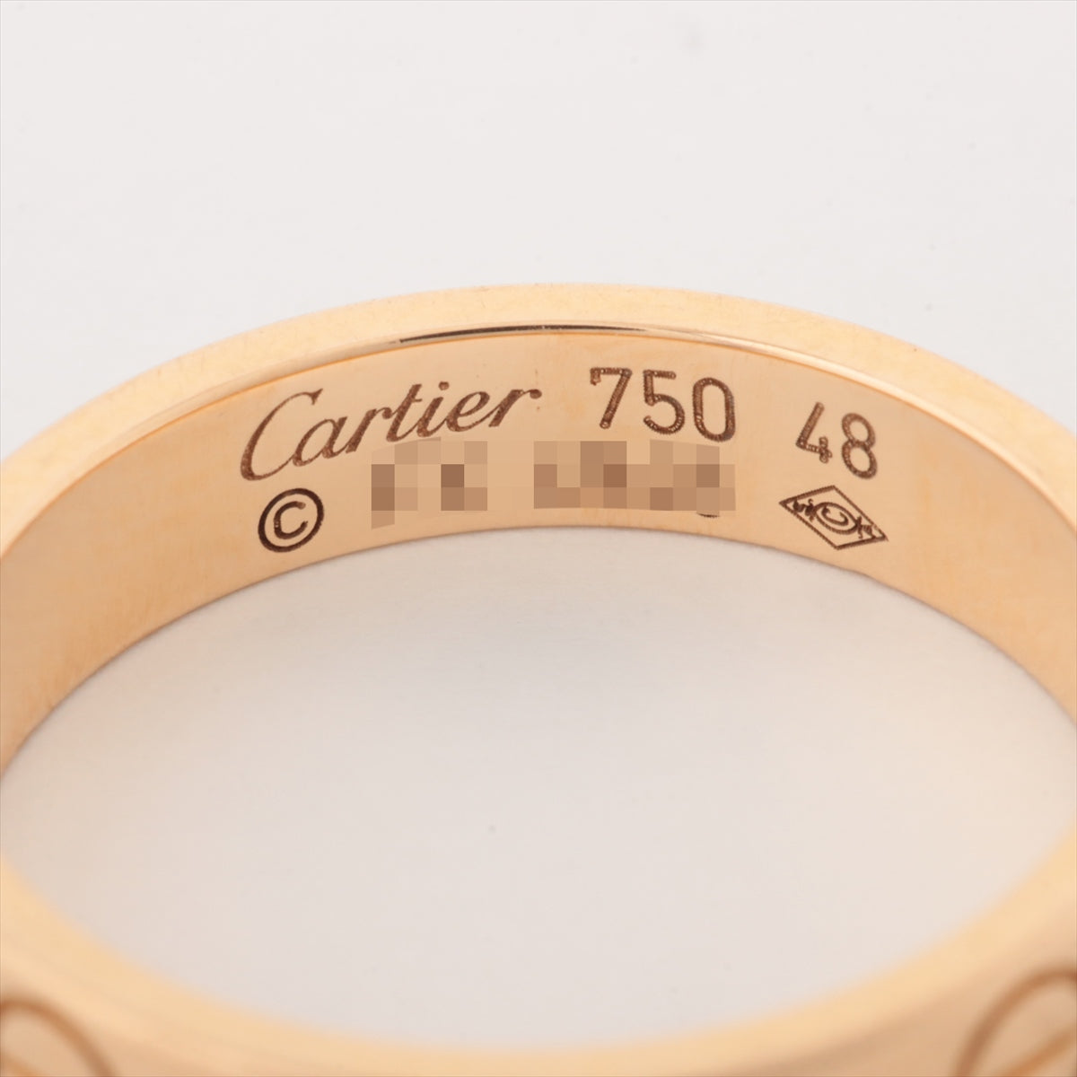 Cartier Mini-Love Ring 750 (PG) 3.2g 48 N