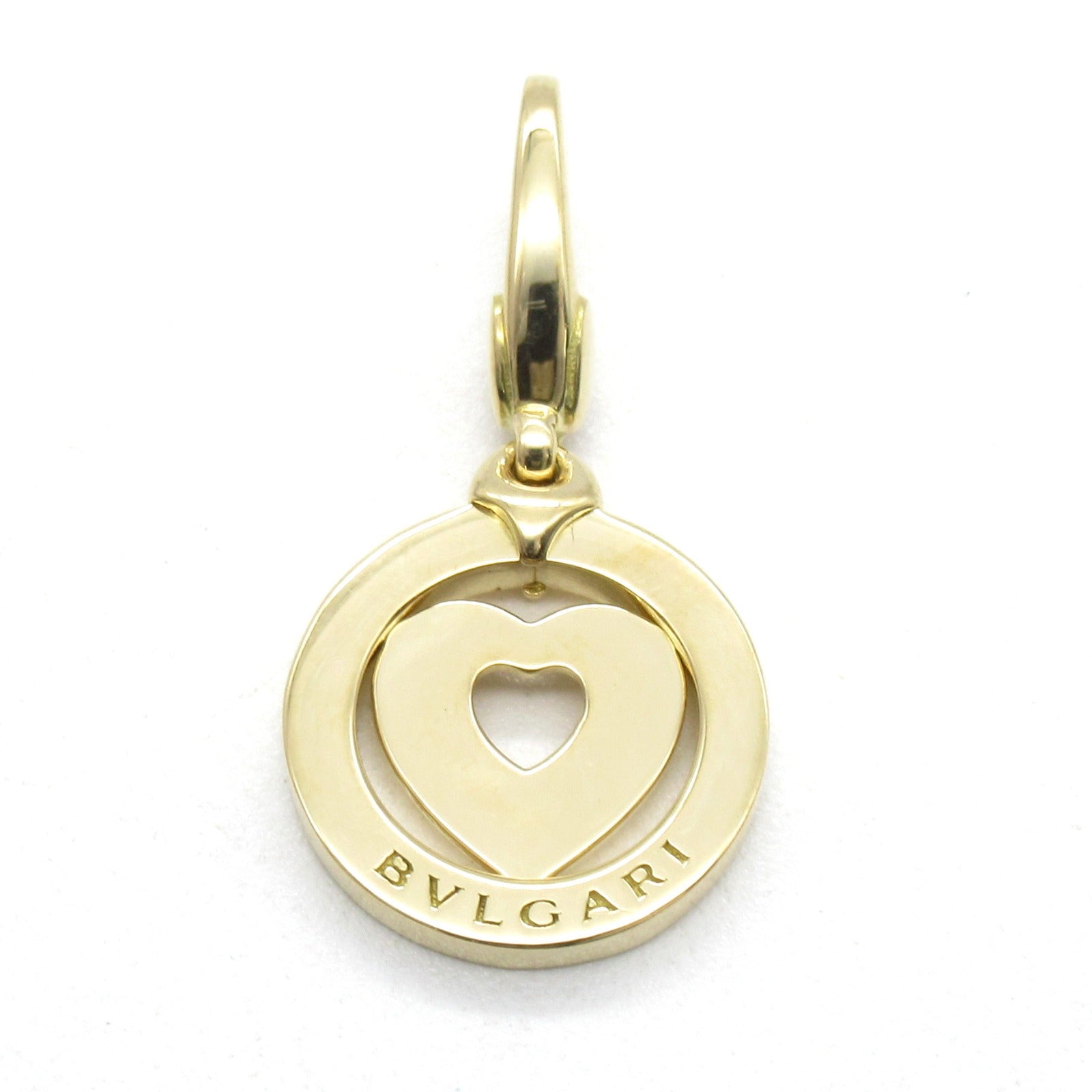Bulgari BVLGARI Tondheart Charm Pendant Top Jewelry K18 (Yellow G)  Gold