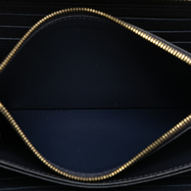 Louis Vuitton Monogram Implant Zippie Wallet Roundfassner Long Wallet M62121 Marine Rouge Naïve Red Leather  Louis Vuitton