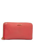 Fendi Logo  Round  Long Wallet 8M0299 Pink Leather  Fendi