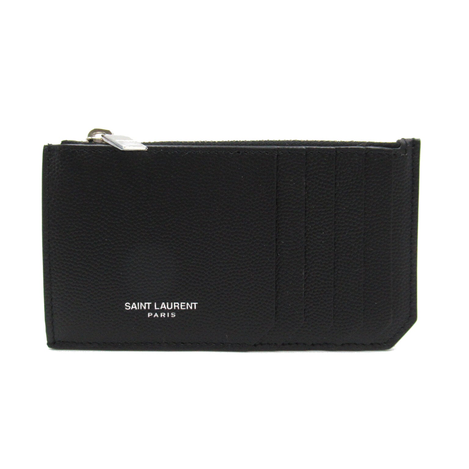 Saint Laurent Coin case Wallet Leather Black 609362BTY0N1000