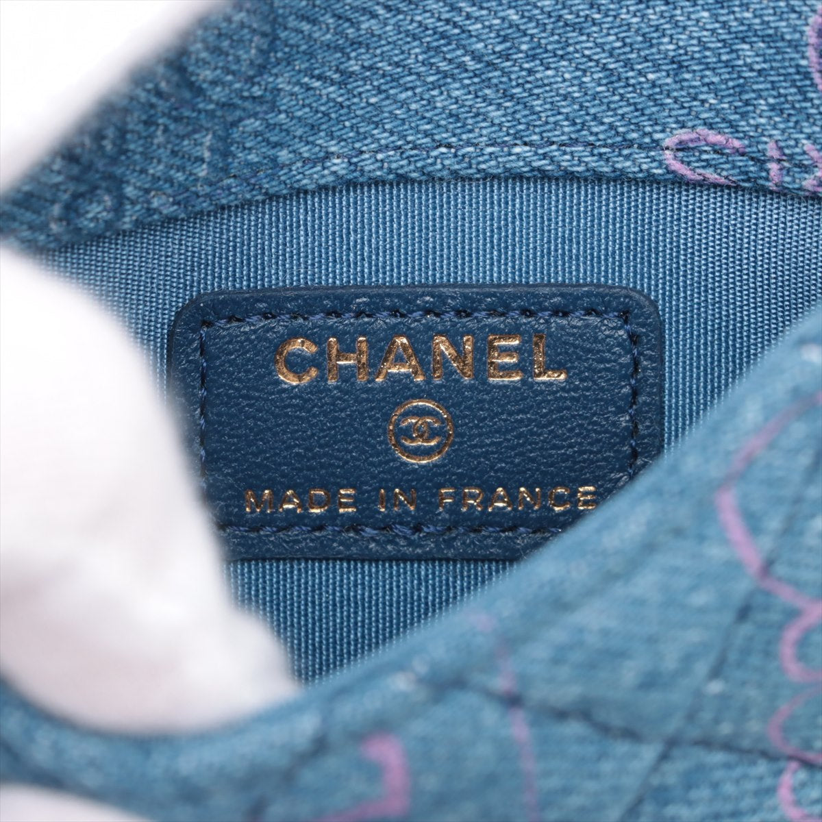 Chanel Mini Matrasse Denim Chain Shoulder Bag Blue G  32rd