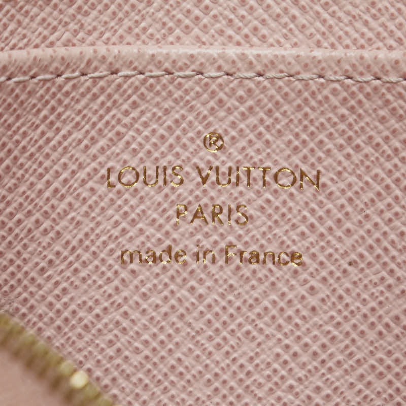 Louis Vuitton Damierazur Zippy Coin Perth Coin Case N60229 Rose Valerie Pink PVC  Louis Vuitton