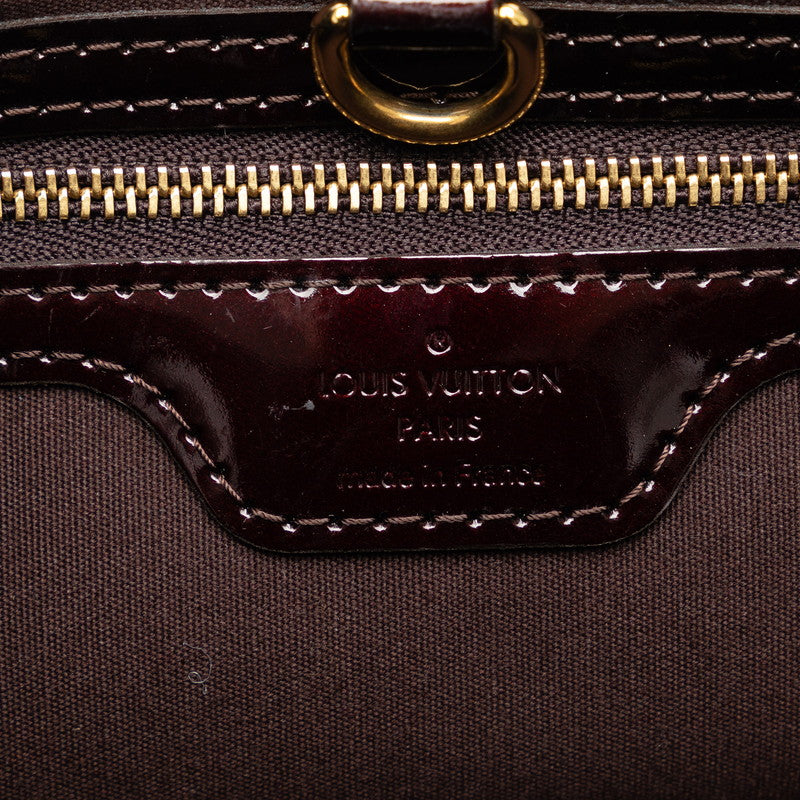 Louis Vuitton Monogram Vernis Wilshere PM Handbag M93641 Amarant Pearl Patent Leather  Louis Vuitton