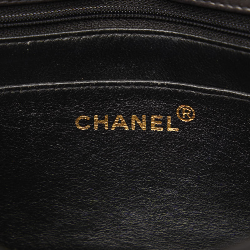 Chanel Matrasse Diana 23 Chain Shoulder Bag Black  S Leather  Chanel
