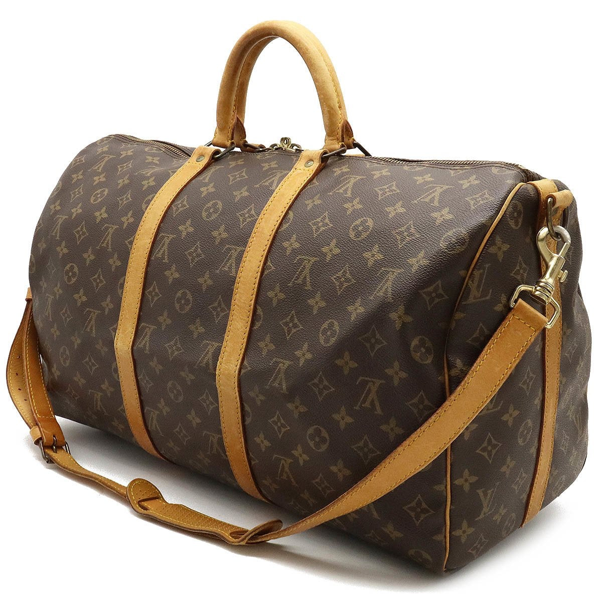 LOUIS VUITTON Louis Vuitton Monogram Keepall Bandouliere 50 Brown M41416  Women's Canvas Boston Bag