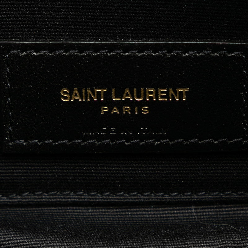 Saint Laurent Becky YSL Double  Twisted Chain Shoulder Bag GUE608941 Beige Leather  Saint Laurent