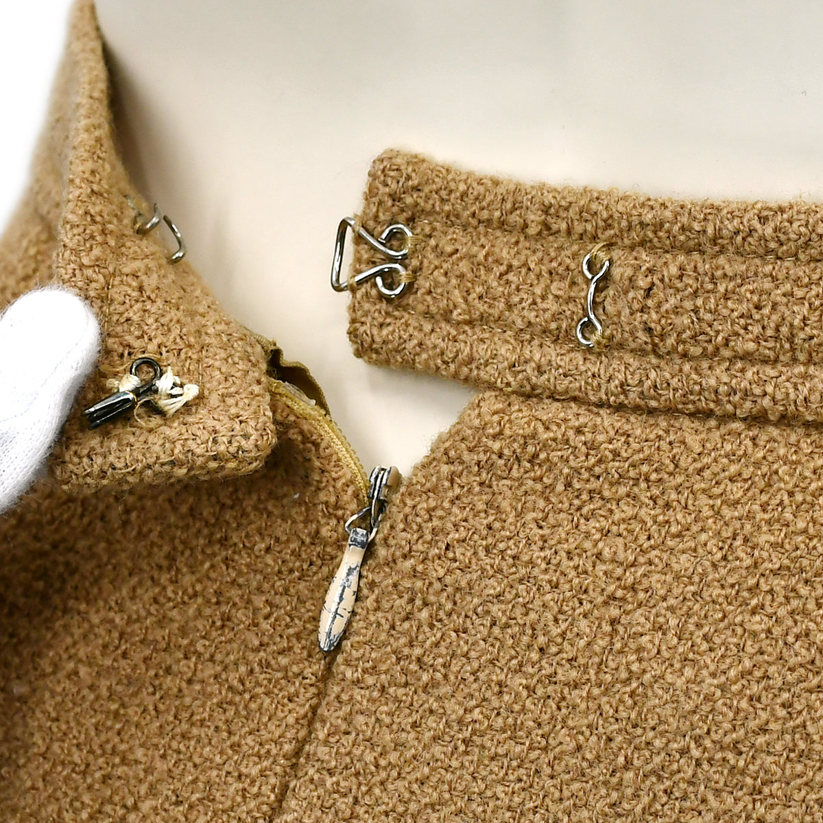 Chanel tweed open-front jacket skirt suit 