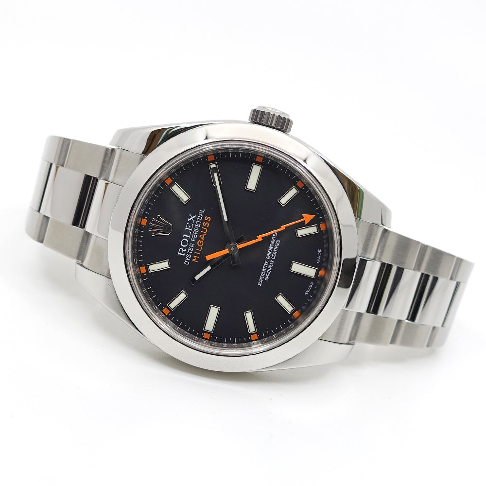 Rolex Milgaus 116400 Black V SS Automatic Rolling  Watch 2013